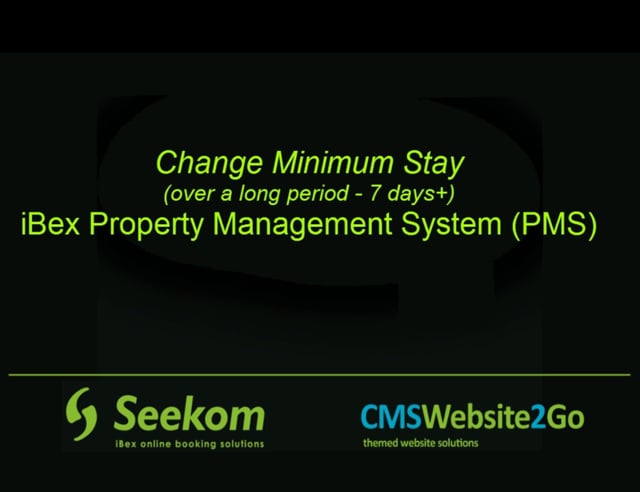 Change Minimum Night Stay (long duration)