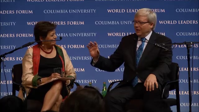 2015 Global Thought Lecture & World Leaders Forum<br />
The Honorable Kevin Rudd<br />
