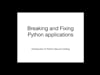 SecTor 2015 - Enrico Branca - Breaking and Fixing Python Applications