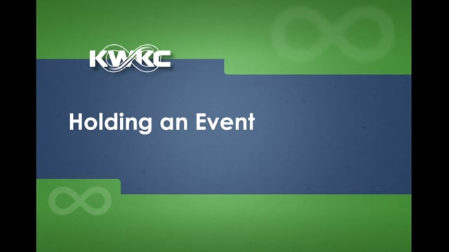 Holding an Event