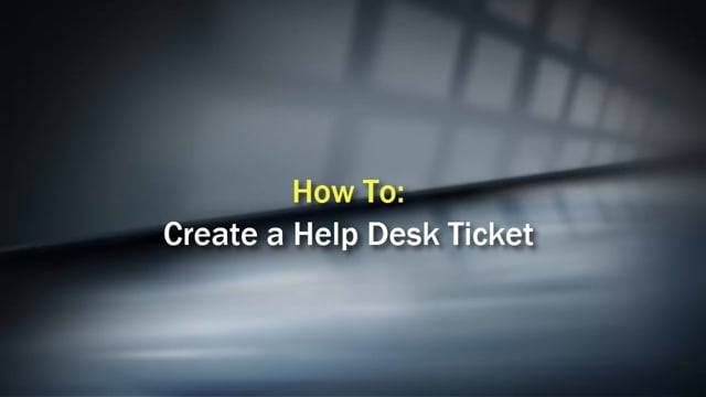 Create A Help Desk Ticket