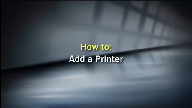 Add A Printer