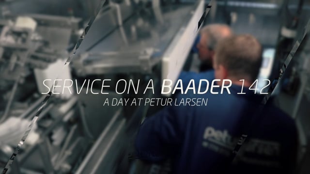 BAADER service engineers maintaining a BAADER 142