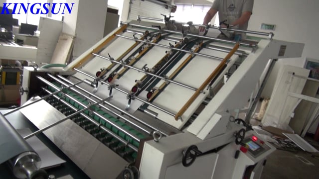 Semi-automatic Flute Laminating Machine -  Kingsun Machinery