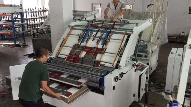 FM-E flute laminator machine test run