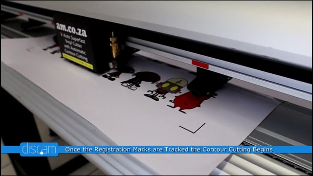 Discam Video: Vinyl Print and Cut Demonstration on AM.CO.ZA Machinery