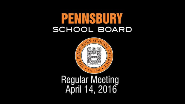 Pennsbury School Board Meeting for April 14, 2016