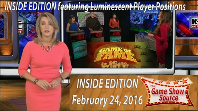 Game Show format used on INSIDE EDITION which aired February 24, 2016