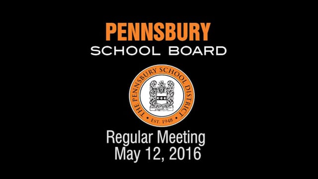 Pennsbury School Board Meeting for May 12, 2016