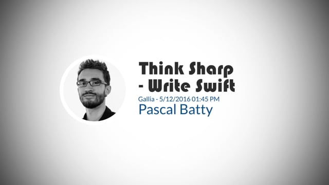 Pascal Batty-Think Sharp, Write Swift