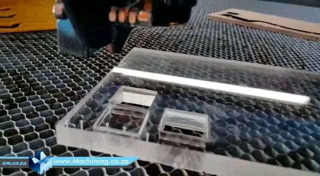 Machining Video: Client in Pretoria Test Cutting 12mm Perspex With a 130W TruCUT Cabinet Laser