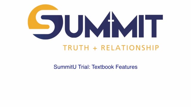 SummitU Free App: Textbook Tutorial