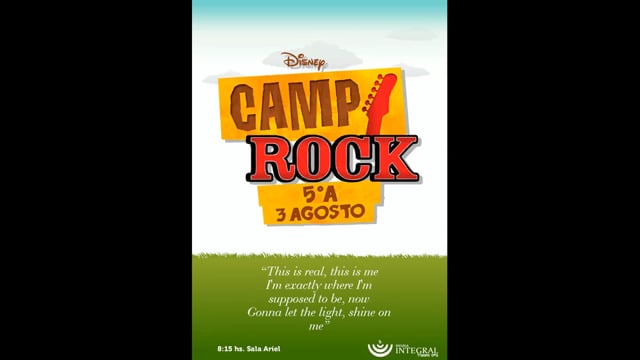Camp Rock! 5°A - agosto 2016