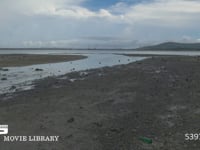 沖縄県泡瀬の干潟　06 沖縄県泡瀬の干潟の風景　DCI 4K　フィックス撮影