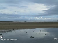 沖縄県泡瀬の干潟　13　タイムラプス 沖縄県泡瀬の干潟の風景　DCI 4K　フィックス撮影