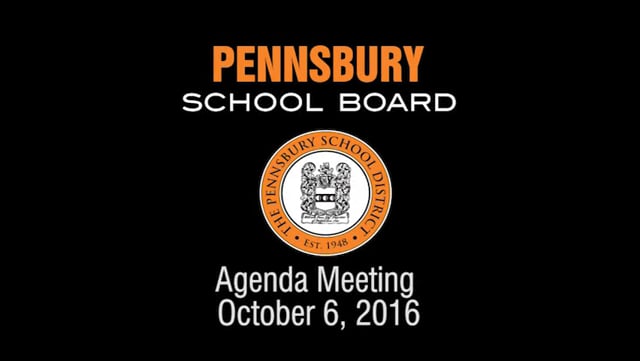 Pennsbury School Board Meeting For October 6, 2016