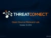 SecTor 2016 - Robert Simmons - Open Source Malware Lab