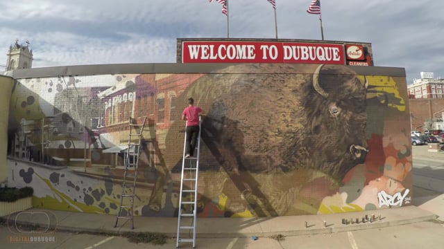 Timelapse - Arcy, Dubuque mural installation