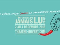 Festival du Jamais Lu Paris - Jérémie Fabre