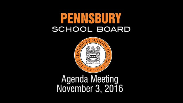 Pennsbury School Board Meeting for November  3, 2015