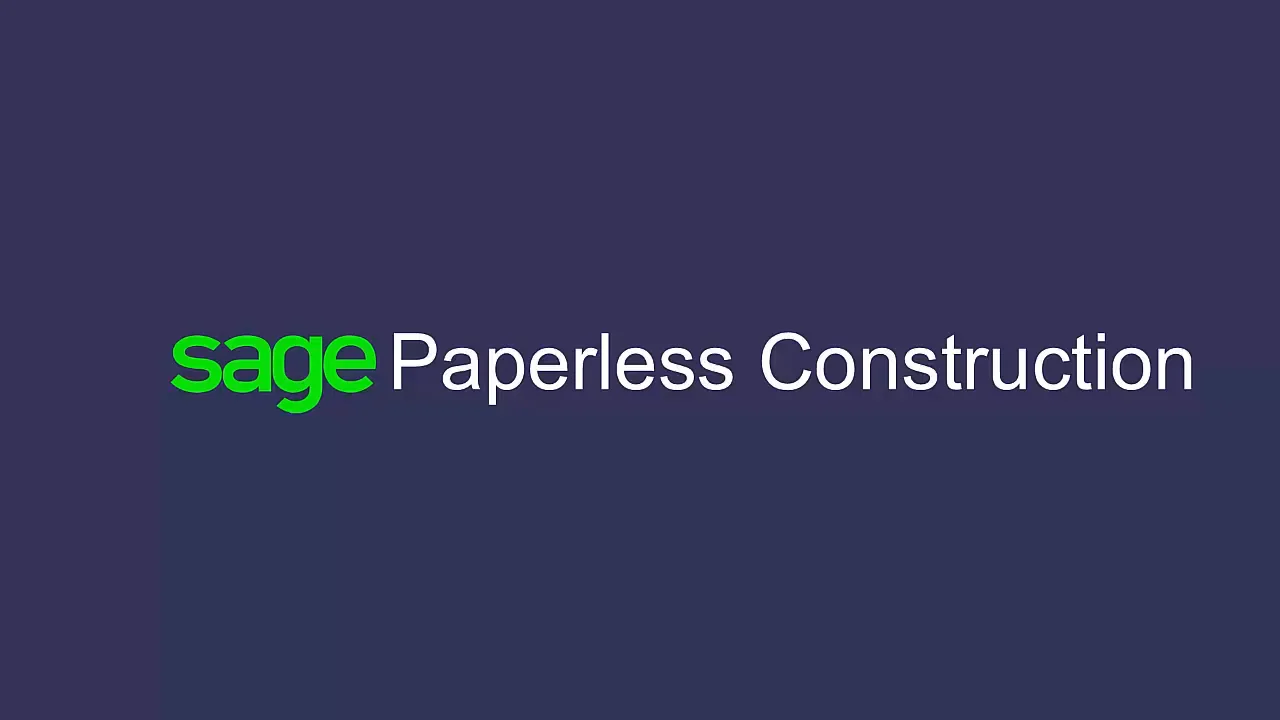 Sage Paperless Construction Sage Paperless Construction Quick Video