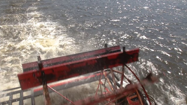 Paddle wheel on the mississippi