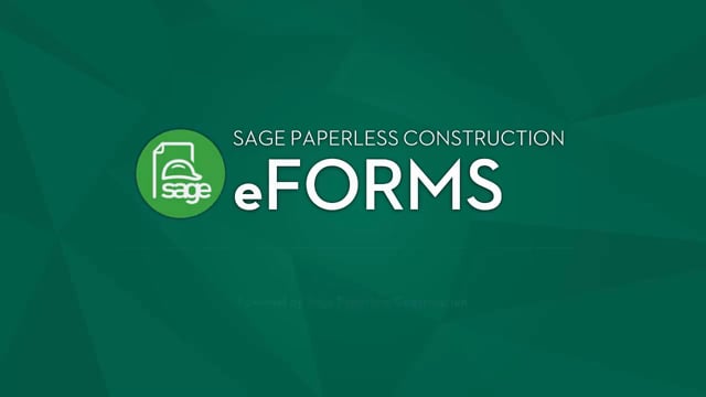 Sage Paperless eForms