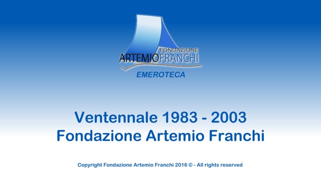 Ventennale Fondazione Artemio Franchi