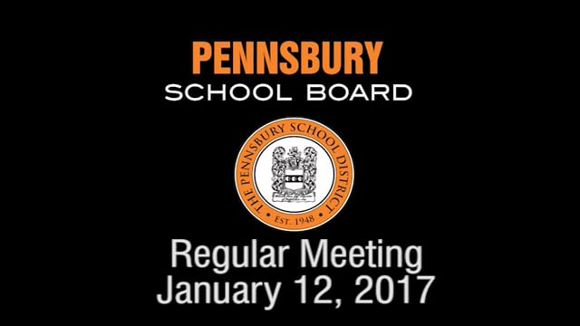 Pennsbury School Board Meeting for January 12, 2017