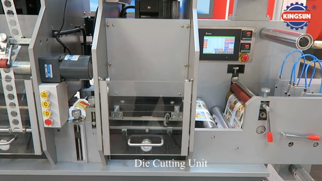 MYG-320 label hot stamping die cutting machine - Kingsun Machinery 2016