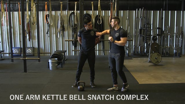 One Arm Kettle Bell Snatch Complex