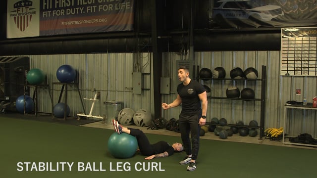 Stability Ball Leg Curl