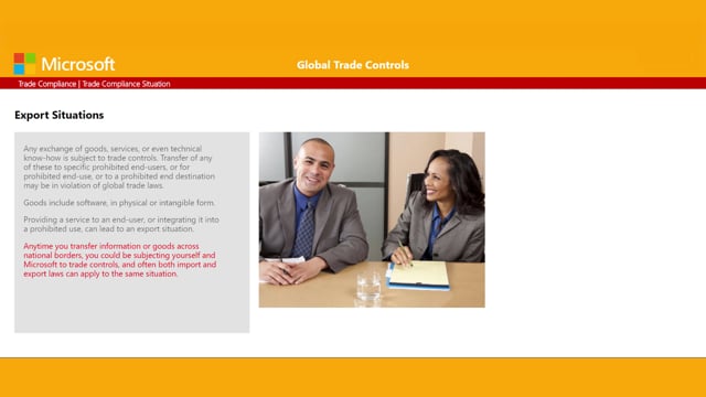Microsoft-Global Trade Control