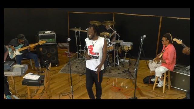Randy Valentine with the Soul Syndicate "Champion" rehearsal