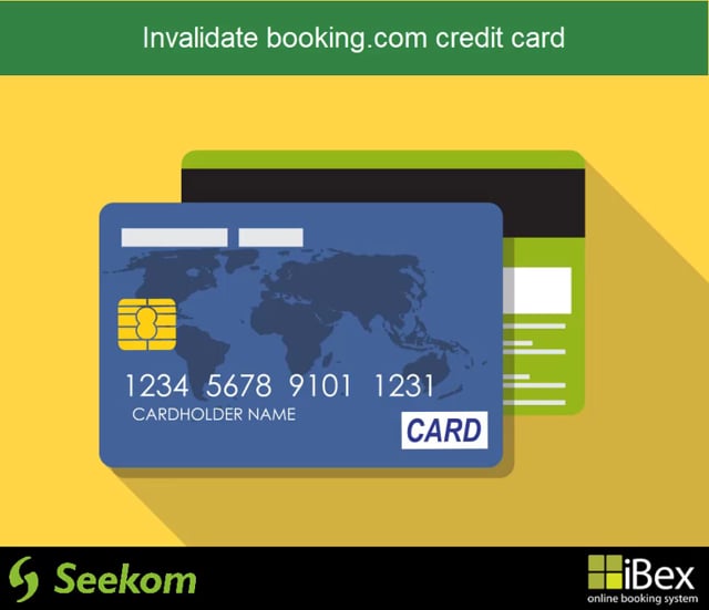 Invalidate booking.com credit card