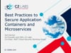 SecTor 2017 - Anil Karmel - Best Practices to Secure Application Containers and Microservices 