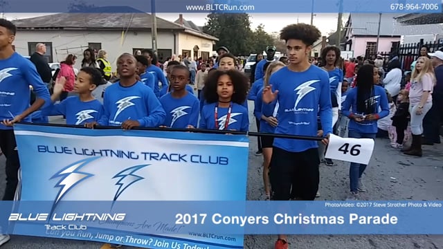 Blue Lightning Track Club, 2017 Conyers Christmas Parade