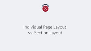 Individual Page Layout vs. Section Layout on Vimeo