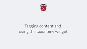 Understanding Taxonomy: Tagging content and using the taxonomy widget on Vimeo