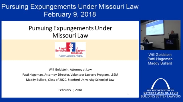 Pursuing Expungements under Missouri Law