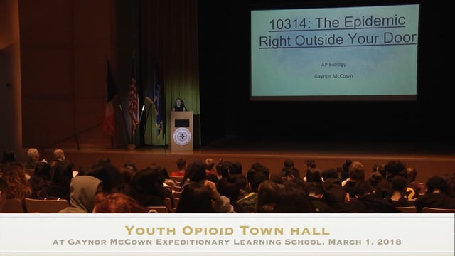 Youth Opioid Town Hall at Gaynor McCown School