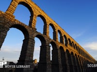 セゴビアの水道橋 タイムラプス　4K　ローマ時代の遺跡