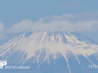 富士山頂を流れる高積雲 10倍速