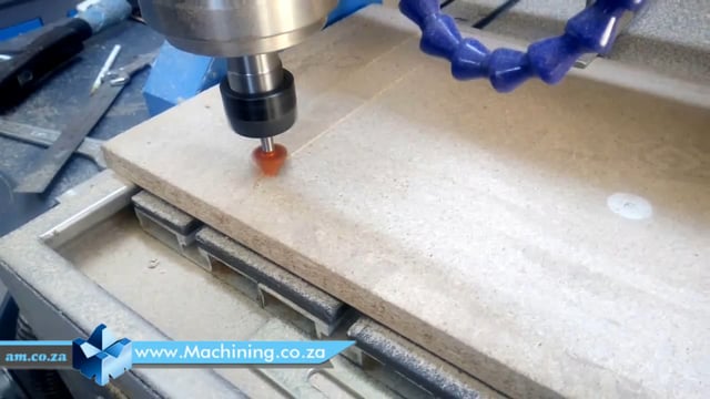 Machining Video: Skim (Surfacing) Spoilboard on EasyRoute CNC Router Howto Video by Using Control Panel Default Function