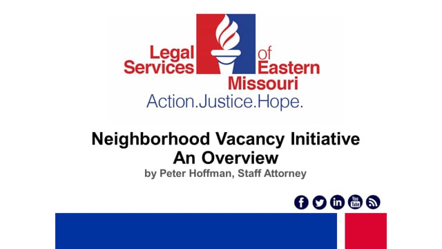 Neighborhood Vacancy Initiative: An Overview (4/20/2018)