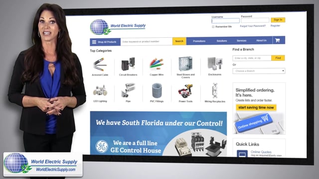 World Electric Supply website explanation