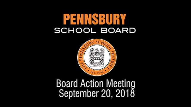 Pennsbury School Board Meeting For September 20, 2018