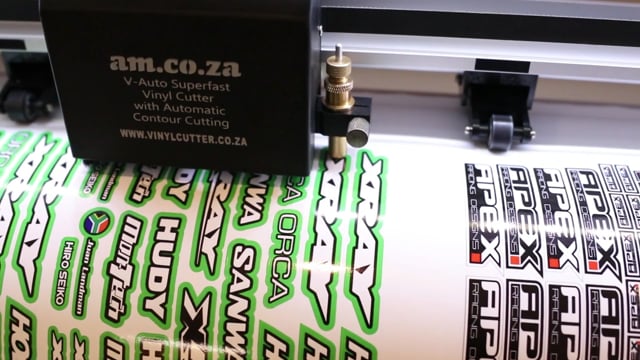 Maker Video: Mon-tech Racing Toy Car Sticker Print on FastCOLOUR Printer and Cut on V-Auto Vinyl Cutter