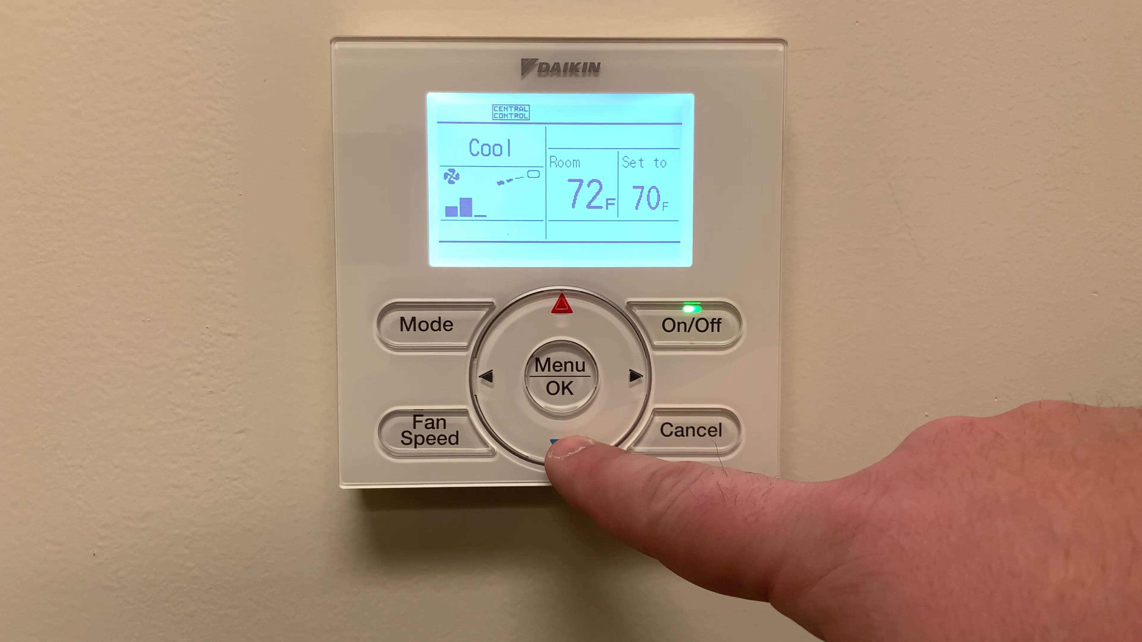 Daikin Navigation Controller Setpoint Adjustment On Vimeo