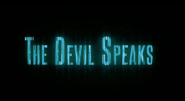THE DEVIL SPEAKS